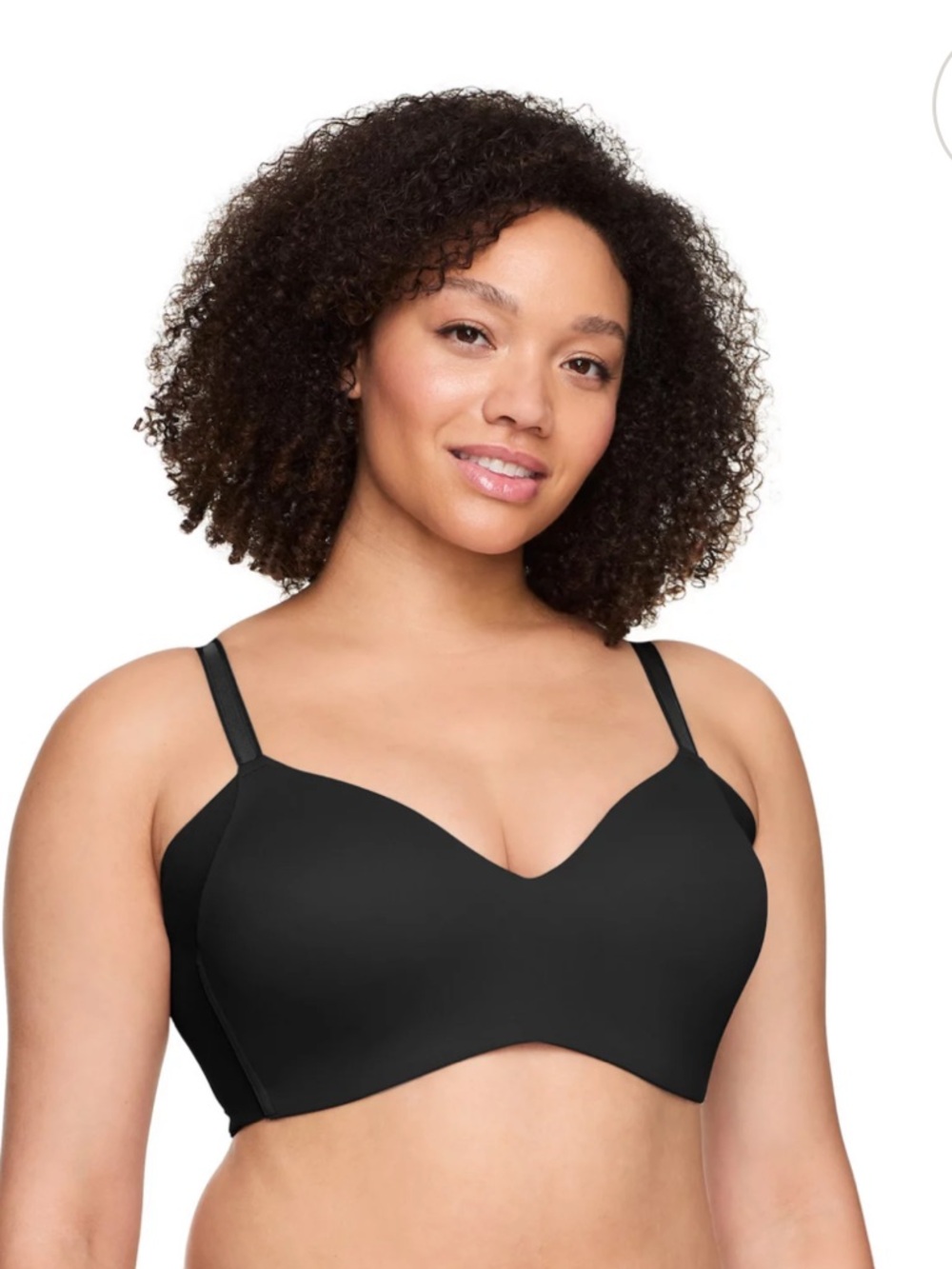 NWT! Warner's Black -NoSide Effects- Seamless, Everyday, Comfort Bra (Size 36C)